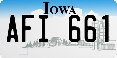 IA license plate AFI661