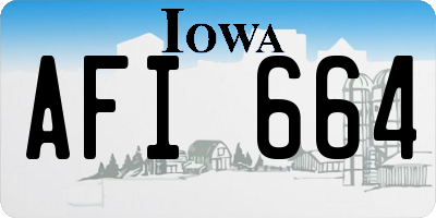 IA license plate AFI664
