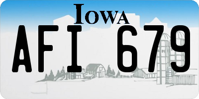 IA license plate AFI679