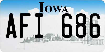 IA license plate AFI686