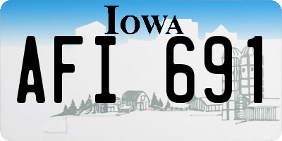 IA license plate AFI691