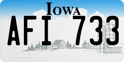 IA license plate AFI733