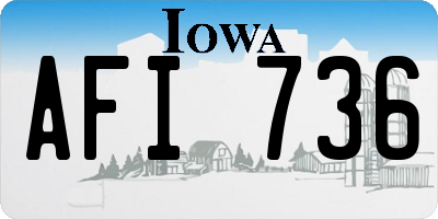 IA license plate AFI736