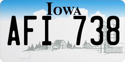 IA license plate AFI738
