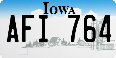 IA license plate AFI764
