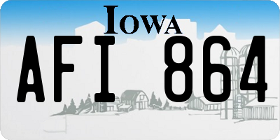 IA license plate AFI864