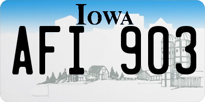 IA license plate AFI903