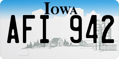 IA license plate AFI942