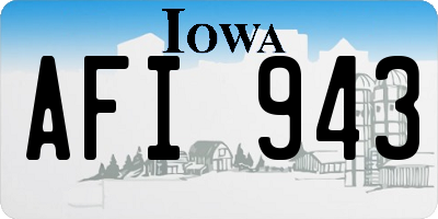 IA license plate AFI943