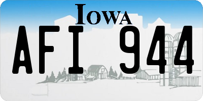 IA license plate AFI944