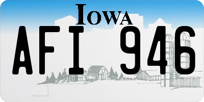 IA license plate AFI946