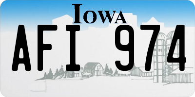 IA license plate AFI974
