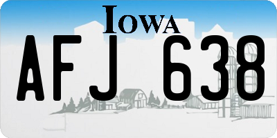 IA license plate AFJ638