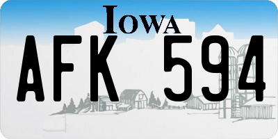 IA license plate AFK594