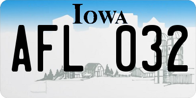 IA license plate AFL032