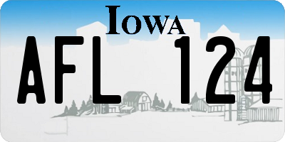 IA license plate AFL124