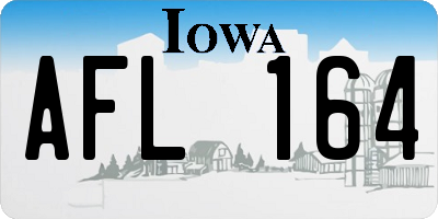 IA license plate AFL164
