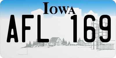 IA license plate AFL169
