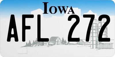 IA license plate AFL272