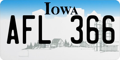 IA license plate AFL366