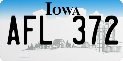 IA license plate AFL372