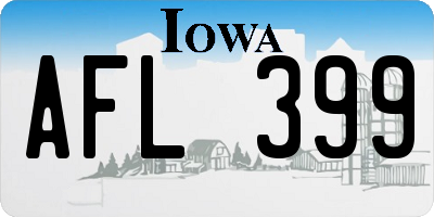 IA license plate AFL399