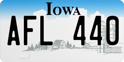 IA license plate AFL440