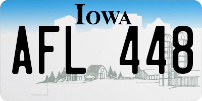 IA license plate AFL448