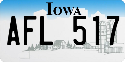 IA license plate AFL517