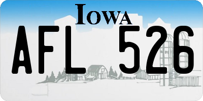 IA license plate AFL526