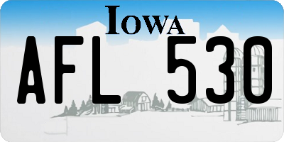 IA license plate AFL530