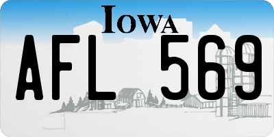 IA license plate AFL569