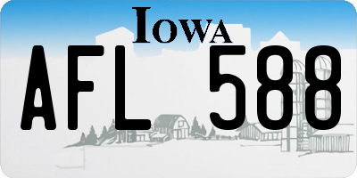 IA license plate AFL588