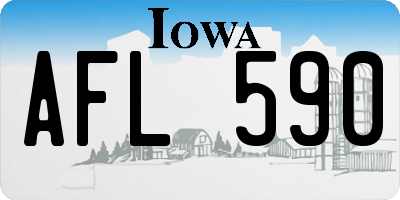 IA license plate AFL590