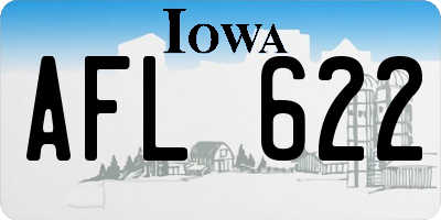 IA license plate AFL622
