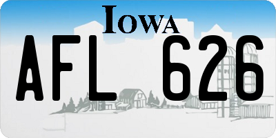 IA license plate AFL626