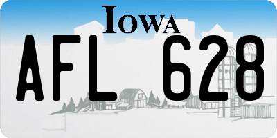 IA license plate AFL628