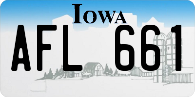 IA license plate AFL661