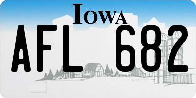 IA license plate AFL682