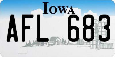 IA license plate AFL683