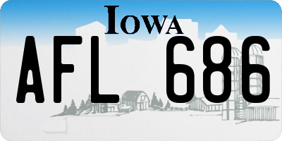 IA license plate AFL686
