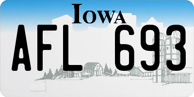 IA license plate AFL693