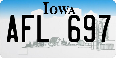 IA license plate AFL697