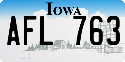 IA license plate AFL763