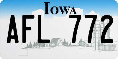 IA license plate AFL772