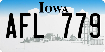 IA license plate AFL779