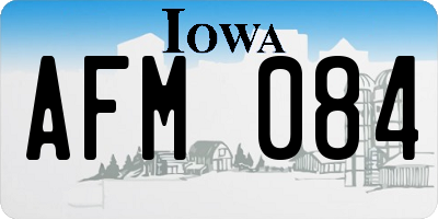 IA license plate AFM084
