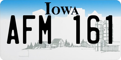 IA license plate AFM161