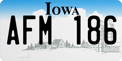 IA license plate AFM186
