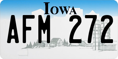 IA license plate AFM272
